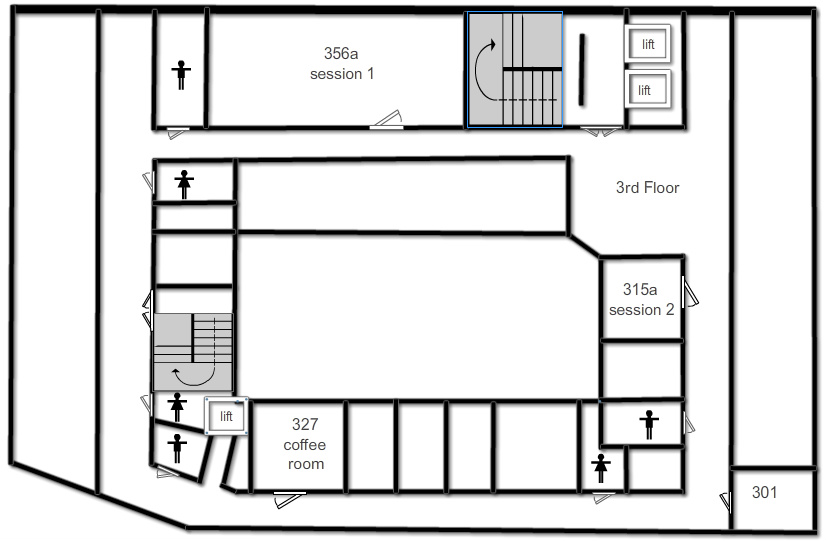 floor plan of Building R 3rd floor